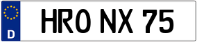 Trailer License Plate